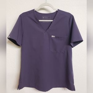Figs Catarina Scrub Top Purple Shadow Mediu.